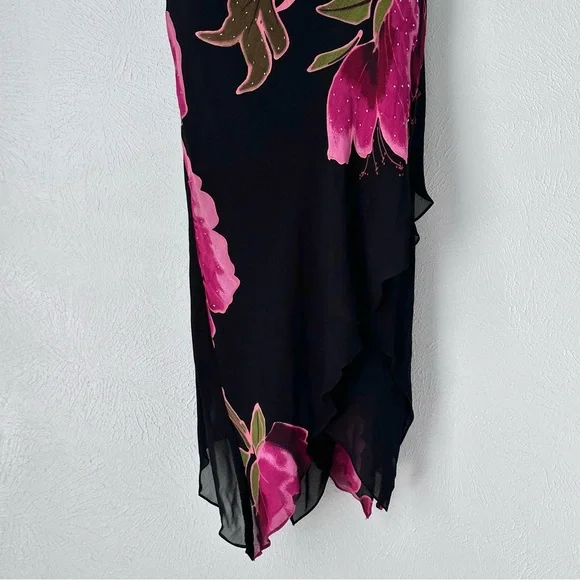 Gorgeous Vintage Floral Beaded Dress - Picture 4 of 9